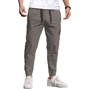 image:imageCOOFANDY Mens Casual Joggers Pants Elastic Drawstring Chino Cargo Pants Hiking Outdoor Track SweatpantsDrak Grey