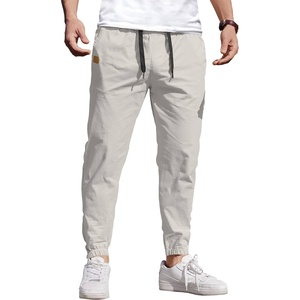 image:imageCOOFANDY Mens Casual Joggers Pants Elastic Drawstring Chino Cargo Pants Hiking Outdoor Track SweatpantsLight Grey