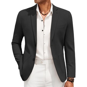 image:imageCOOFANDY Mens Casual Linen Blazer Jacket Lightweight Sport Coats Two Button Suit JacketsBlack