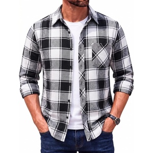 image:imageCOOFANDY Mens Flannel Plaid Shirts Long Sleeve Button Down Shirts Casual Fall Shirt JacketBlack