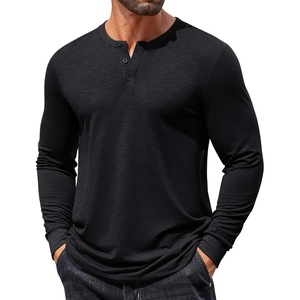 image:imageCOOFANDY Mens Henley Shirts Long Sleeve T Shirts Casual Lightweight Fashion Button Pullover Tee ShirtBlack