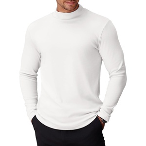 image:imageCOOFANDY Mens Mock Turtleneck Long Sleeve Shirts Basic Thermal Turtle Neck Undershirt Lightweight Pullover Sweaters TopAwhite
