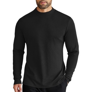 image:imageCOOFANDY Mens Mock Turtleneck Long Sleeve Shirts Slim Fit Basic TShirt Lightweight Ribbed Pullover Sweater1 Packblack