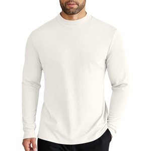 image:imageCOOFANDY Mens Mock Turtleneck Long Sleeve Shirts Slim Fit Basic TShirt Lightweight Ribbed Pullover Sweater1 Packwhite