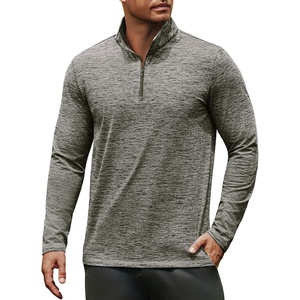image:imageCOOFANDY Mens Quarter Zip Pullover Long Sleeve Sweatshirt 14 Zip Golf Shirt Winter Fleece Lined Thermal PulloverArmy Green