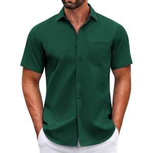 image:imageCOOFANDY Mens Short Sleeve Casual Button Down Shirts Summer Untucked Dress Shirts with PocketPonderosa Pine