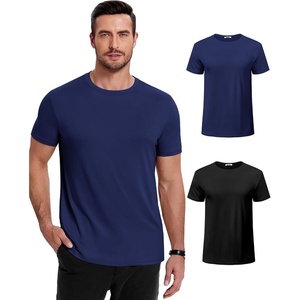 image:imageCOOFANDY Mens Short Sleeve TShirts Crew Neck Casual Summer T Shirts 13 Pack Basic Tee ShirtB BlackNavy Blue 2 Pack