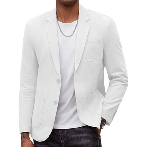 image:imageCOOFANDY Mens Smart Wash Blazer Regular Fit Cotton Sport Coat Casual Suit JacketWhite