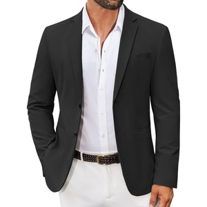 image:imageCOOFANDY Mens Sport Coat Casual Slim Fit Blazer Jacket Lightweight Two Button Suit JacketsBlack