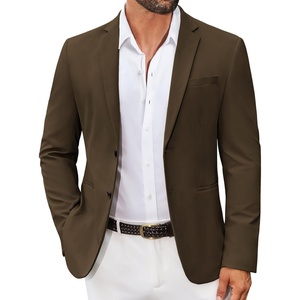 image:imageCOOFANDY Mens Sport Coat Casual Slim Fit Blazer Jacket Lightweight Two Button Suit JacketsBrown