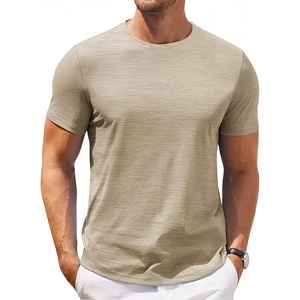 image:imageCOOFANDY Mens T Shirt Short Sleeve Classic Crew Neck TShirt Casual Summer Basic Tee ShirtsKhaki