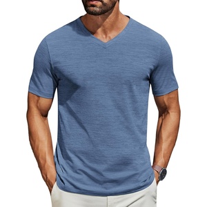 image:imageCOOFANDY Mens T Shirts Short Sleeve Classic V Neck TShirt Casual Summer Basic Tee ShirtDark Blue