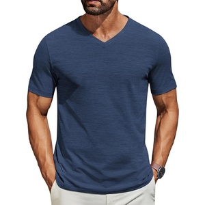 image:imageCOOFANDY Mens T Shirts Short Sleeve Classic V Neck TShirt Casual Summer Basic Tee ShirtNavy Blue
