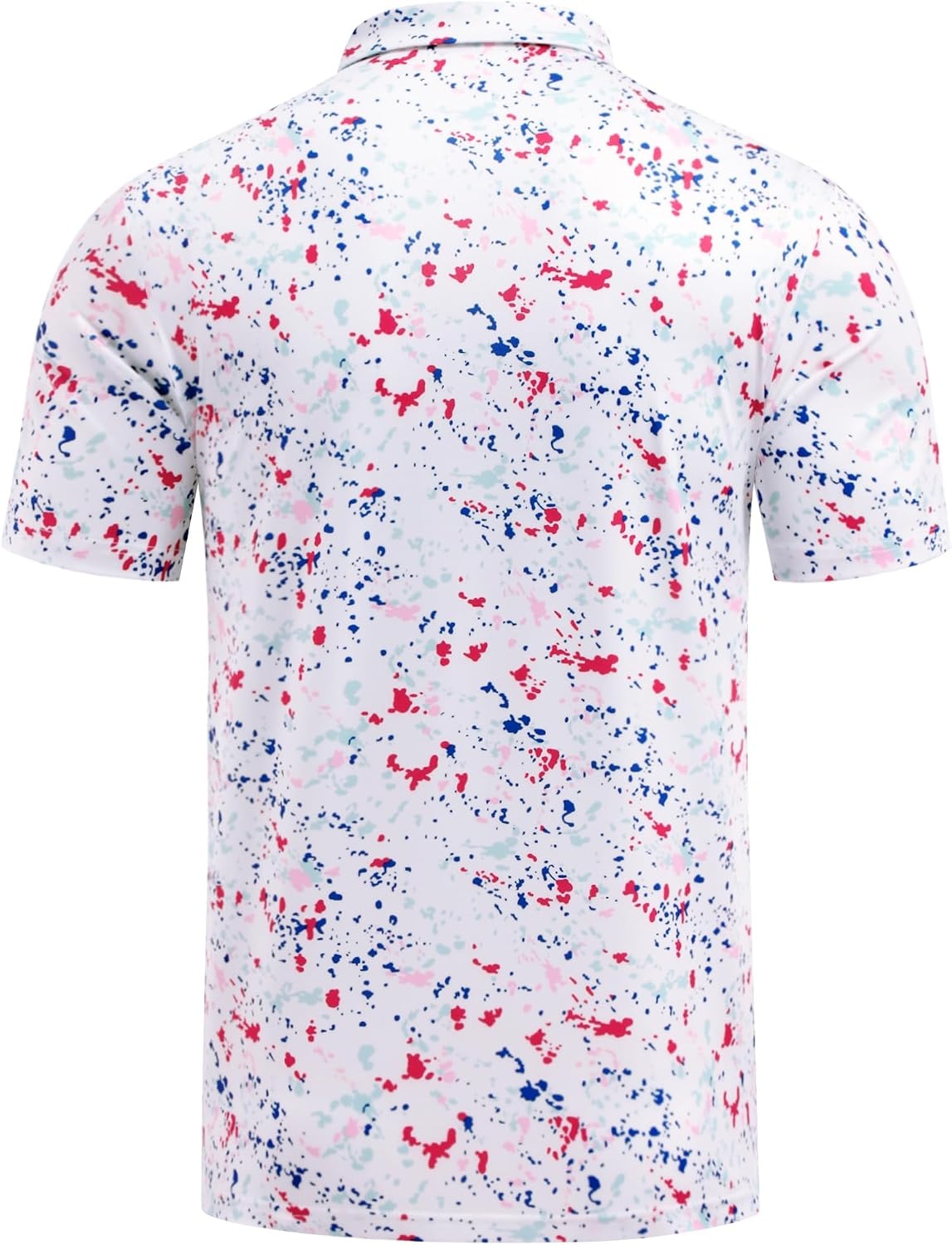 image:imageCOOFANDY Mens Golf Polo Shirts Short Sleeve Quick Dry Performance Moisture Wicking Golf Shirts Casual Print Collared ShirtA Colored Dots