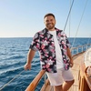image:imageCOOFANDY Big and Tall Mens Hawaiian Shirts Short Sleeve Tropical Floral Button Down Shirt Casual Summer Beach ShirtsBlack  Red Tropical Style