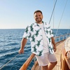 image:imageCOOFANDY Big and Tall Mens Hawaiian Shirts Short Sleeve Tropical Floral Button Down Shirt Casual Summer Beach ShirtsGreen Leaf