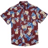 image:imageCOOFANDY Big and Tall Mens Hawaiian Shirts Short Sleeve Tropical Floral Button Down Shirt Casual Summer Beach ShirtsRedtropical Floral