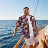 image:imageCOOFANDY Big and Tall Mens Hawaiian Shirts Short Sleeve Tropical Floral Button Down Shirt Casual Summer Beach ShirtsRedtropical Floral