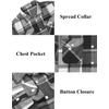 image:imageCOOFANDY Men Flannel Shirt Casual Button Down Shirt Jacket Long Sleeve Plaid Shirts with PocketsBlack
