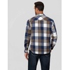 image:imageCOOFANDY Men Flannel Shirt Casual Button Down Shirt Jacket Long Sleeve Plaid Shirts with PocketsBlue Plaid