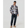 image:imageCOOFANDY Men Flannel Shirt Casual Button Down Shirt Jacket Long Sleeve Plaid Shirts with PocketsBlue Plaid
