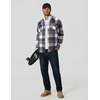 image:imageCOOFANDY Men Flannel Shirt Casual Button Down Shirt Jacket Long Sleeve Plaid Shirts with PocketsBlue Plaid