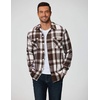 image:imageCOOFANDY Men Flannel Shirt Casual Button Down Shirt Jacket Long Sleeve Plaid Shirts with PocketsBrown