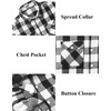 image:imageCOOFANDY Men Flannel Shirt Casual Button Down Shirt Jacket Long Sleeve Plaid Shirts with PocketsClassic Black