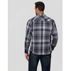 image:imageCOOFANDY Men Flannel Shirt Casual Button Down Shirt Jacket Long Sleeve Plaid Shirts with PocketsDark Blue