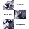 image:imageCOOFANDY Men Flannel Shirt Casual Button Down Shirt Jacket Long Sleeve Plaid Shirts with PocketsNavy Blue