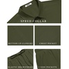 image:imageCOOFANDY Mens 2 Piece Casual Beach Outfits Short Sleeve Button Down Shirts Summer Loose Pant Sets Vacation Walking OutfitsArmy Green
