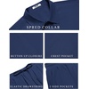 image:imageCOOFANDY Mens 2 Piece Casual Beach Outfits Short Sleeve Button Down Shirts Summer Loose Pant Sets Vacation Walking OutfitsNavy Blue