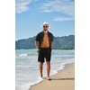 image:imageCOOFANDY Mens 2 Piece Outfit Casual Short Sleeve Button Down Shirt and Beach Shorts Set Summer Vacation Outfits for MenBlack