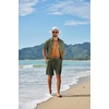 image:imageCOOFANDY Mens 2 Piece Outfit Casual Short Sleeve Button Down Shirt and Beach Shorts Set Summer Vacation Outfits for MenDark Green