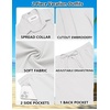 image:imageCOOFANDY Mens 2 Piece Outfits Cuban Guayabera Short Sleeve Shirts and Shorts Summer Beach Vacation Sets for MenWhite