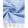 image:imageCOOFANDY Mens 2 Piece Sets Beach Outfits Cotton Short Sleeve Button Down Shirts Loose Pants Summer Vacation Casual OutfitsLight Blue