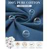 image:imageCOOFANDY Mens 2 Piece Sets Beach Outfits Cotton Short Sleeve Button Down Shirts Loose Pants Summer Vacation Casual OutfitsNavy