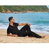 image:imageCOOFANDY Mens 2 Piece Sets Summer Outfits Short Sleeve Button Down Shirt Loose Pant Sets Beach Vacation OutfitsBlack