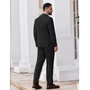 image:imageCOOFANDY Mens 2 Piece Suits Classic Fit Suit Set 2 Button Blazer Jacket and Dress Pants for Wedding Business PromBlack