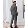 image:imageCOOFANDY Mens 2 Piece Suits Classic Fit Suit Set 2 Button Blazer Jacket and Dress Pants for Wedding Business PromDark Grey