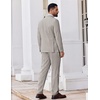 image:imageCOOFANDY Mens 2 Piece Suits Classic Fit Suit Set 2 Button Blazer Jacket and Dress Pants for Wedding Business PromLight Grey