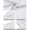 image:imageCOOFANDY Mens 2 Piece Summer Outfit Short Sleeve Casual Beach Button Down Shirts and Shorts Vacation Cotton SetsAwhite
