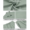 image:imageCOOFANDY Mens 2 Piece Summer Outfit Short Sleeve Casual Beach Button Down Shirts and Shorts Vacation Cotton SetsGreen