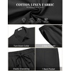 image:imageCOOFANDY Mens 2 Pieces Cotton Linen Set Short Sleeve Button Down Shirts Summer Beach Shorts Casual OutfitsBlack