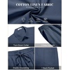 image:imageCOOFANDY Mens 2 Pieces Cotton Linen Set Short Sleeve Button Down Shirts Summer Beach Shorts Casual OutfitsViolets