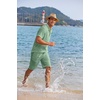 image:imageCOOFANDY Mens 2 Pieces Linen Set Casual Henley Shirts Short Sleeve Beach Yoga Shorts Summer Pants OutfitsIce Green