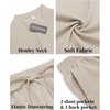 image:imageCOOFANDY Mens 2 Pieces Linen Set Casual Henley Shirts Short Sleeve Beach Yoga Shorts Summer Pants OutfitsLight Khaki