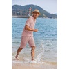 image:imageCOOFANDY Mens 2 Pieces Linen Set Casual Henley Shirts Short Sleeve Beach Yoga Shorts Summer Pants OutfitsPink