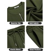 image:imageCOOFANDY Mens 2 Pieces Outfits Casual Quarter Zip Polo T Shirt and Shorts Set Athletic Jogging Summer TracksuitArmy Green