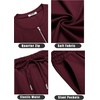image:imageCOOFANDY Mens 2 Pieces Outfits Casual Quarter Zip Polo T Shirt and Shorts Set Athletic Jogging Summer TracksuitDate Red
